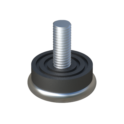 I livellatori AKAAH hanno la base in acciaio nichelato (NS) o base in acciaio inox A2 (SS) ,dipendendo dalla necessitá. La base plastica è in PVC, e la vite è in acciaio zincato (ZCS).