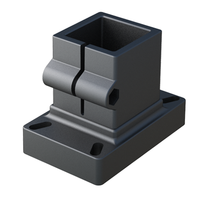Connettore adatto per incollare profili quadrati in maniera veloce e semplice, eliminando i costi della saldatura. Questi connettori hanno le viti e i tasselli inclusi per coprire le teste dei viti. Così la superficie rimane liscia evitando l`acumulo di sporcizia e di fornire una più bella finitura dell`interno. È possibile avere i connettori in colori e incidere il logo della vostra azienda o altri disegni (quantità minima di produzione 250 unità).