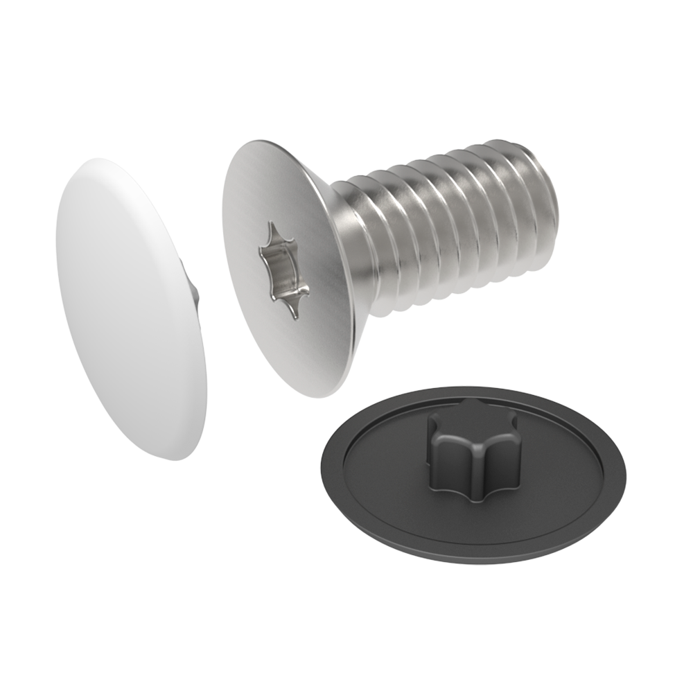 Il nostro cappuccio protettore è fatto per i viti di testa torx. <br>La gamma completa LBT viene proposta con la possibilità di sottoporre i pezzi ad un processo di metallizzazione plastica che proporziona una <b>finitura metallica lucida</b>. Allo stesso modo è possibile richiedere anche la realizzazione nei colori RAL su richiesta e ordine minimo. Consultate le condizioni al nostro ufficio commerciale.