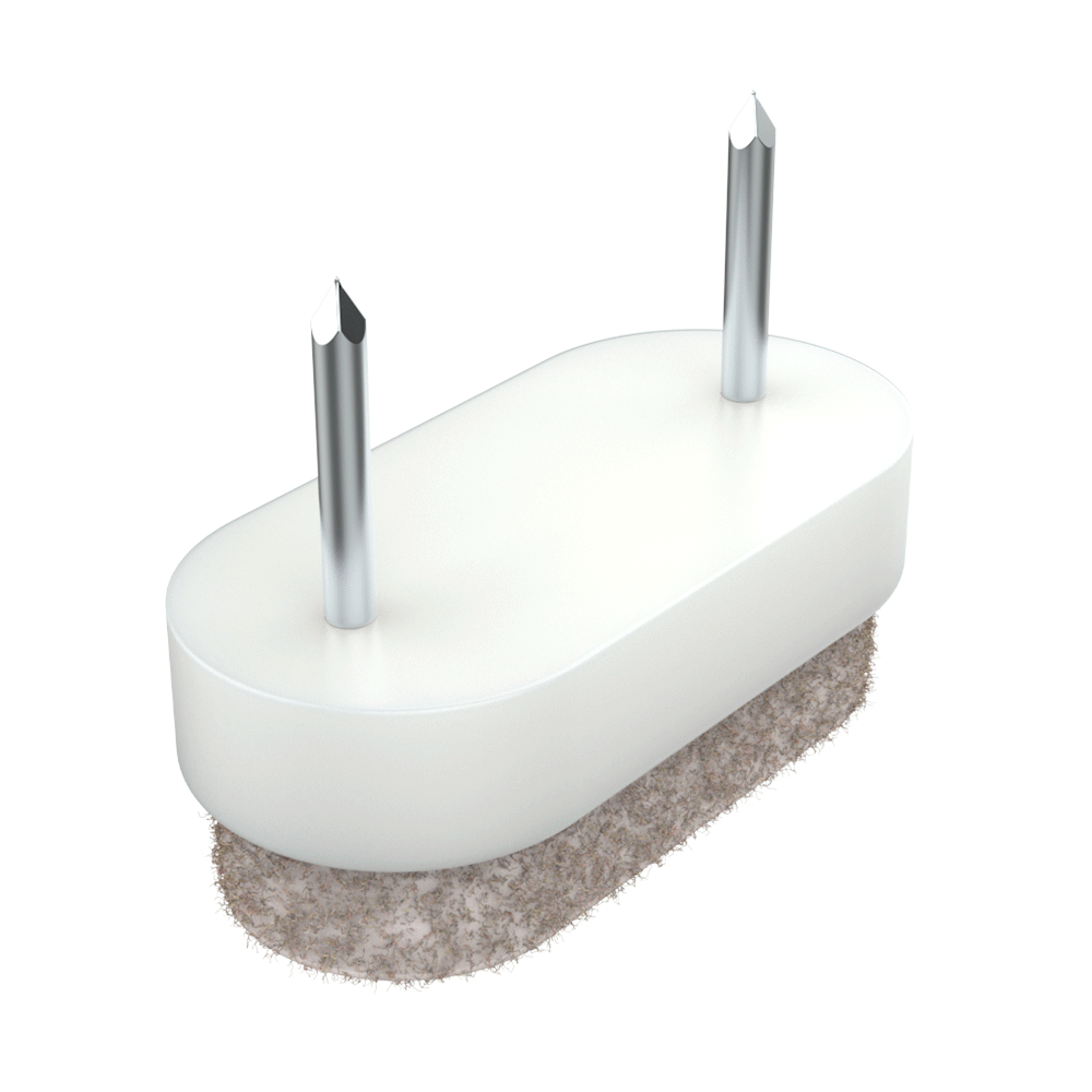 Il nostro inserto tondo LQSFW con chiodino e feltro è ideale per l´applicazione sulle gambe della sedia e sgabelli per proteggere le superfici più delicate. Il feltro è realizzato con lana di alta qualità, che assorbe il rumore prodotto dal movimento ed il corpo in plastica è realizzato in polistirene.<br>
<br>
Esiste la possibilità di produrre colori speciali su richiesta.