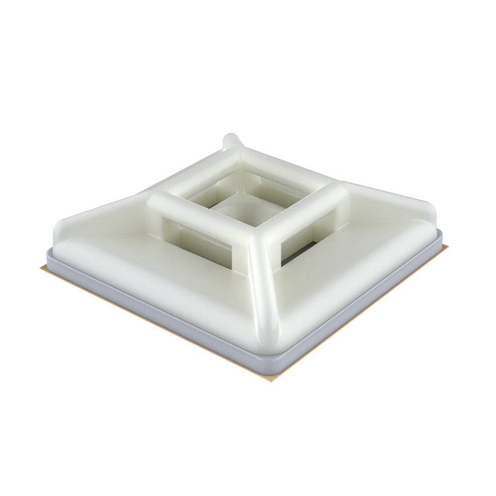 I sopporti per le flange si fissano con adesivo o una vite di testa piana. Sono ideali per applicazioni dove l`altezza è importante. Le sue 4 vie facilitano la entrata delle flange. Sceglie la flangia che più ti va bene nella nostra famiglia MB.