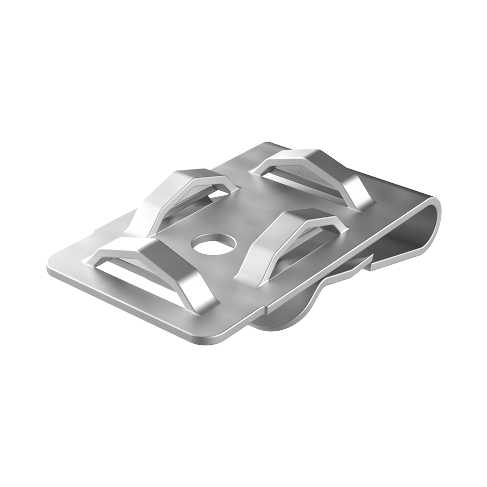 <p>I nostri <b>clip SSFT in acciaio inox</b> sono progettati per il fissaggio sul bordo del profilo e per l’assemblaggio con fascette, consentendo un’installazione rapida senza necessità di fori o adesivi.</p> 

<p>Realizzati in <b>acciaio inox AISI 304</b>, offrono elevata resistenza alla corrosione e durata. Sono dotati di 4 scanalature per il montaggio con fascette (non incluse), consentendo un orientamento parallelo o perpendicolare. La linguetta di bloccaggio garantisce un fissaggio stabile e lo smontaggio può essere effettuato facilmente con un cacciavite.</p>

<p>Compatibili con la gamma di fascette metalliche <b><a href='https://www.iscsl.it/fascetta-in-ss-rivestita-in-pes/sset/'>SSET</a></b>.</p>

<p>· <b>Materiale:</b> acciaio inox AISI 304<br>
· <b>Temperatura di esercizio:</b> -40 °C / +300 °C<br>
· <b>Larghezza max. fascetta:</b> 8 mm<br>
· <b>Certificazione:</b> c-UL-us</p>

<p><i>Progettati per profili fino a 6,4 mm di spessore, consentono l’installazione manuale senza utensili. Questi clip offrono una qualità superiore rispetto agli standard di mercato grazie a uno spessore del materiale di 0,635 mm e una durata garantita di 20 anni.</i></p>