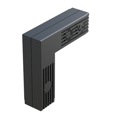 Il nostro connettore in L è fatto per connettare 2 tubi quadrati. Si forniscono con interno in acciaio o in acciaio zincato.