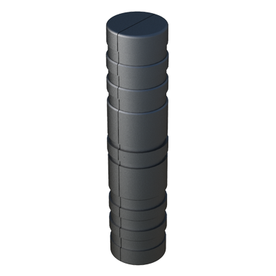 Il nostro connettore in linea è fatto per connettare 2 tubi tondi. Si fornisce con o senza interno in acciaio.